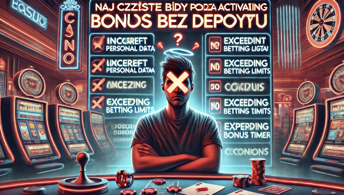 Błędy przy korzystaniu z bonusów