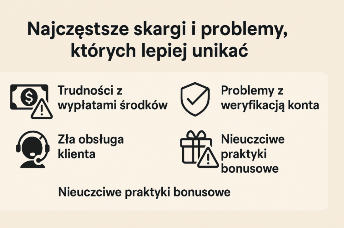 Najczęstsze skargi i problemy graczy
